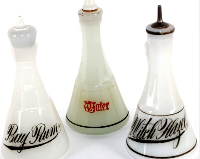 Antique Barber Bottles with Spouts