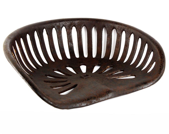 Antique Minneapolis-Moline Cast Iron Tractor Seat, Farm Implement