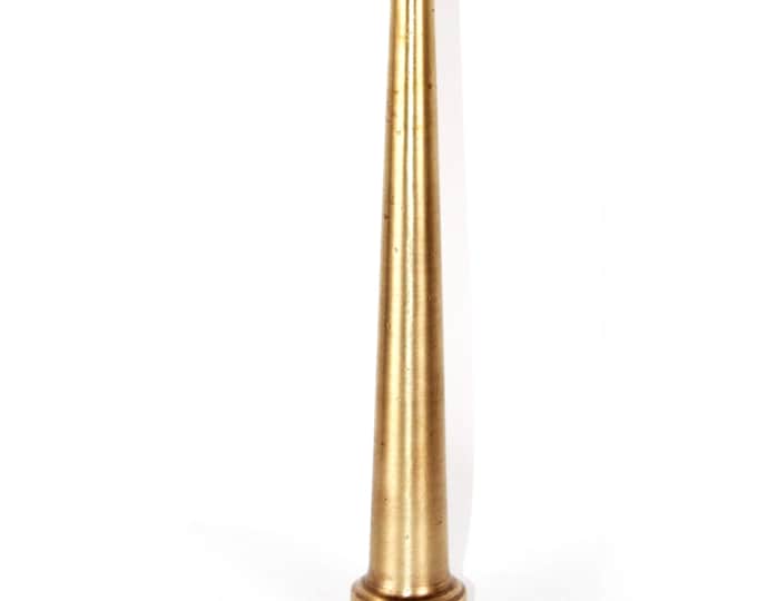 Antique Brass Fire Hose Nozzle: Vintage Firefighting Memorabilia for Home Decor, Man Cave, or Collection