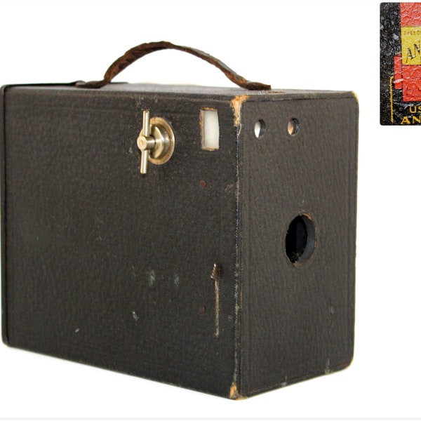 Antique 1925 Ansco Box Camera, Camera Decor