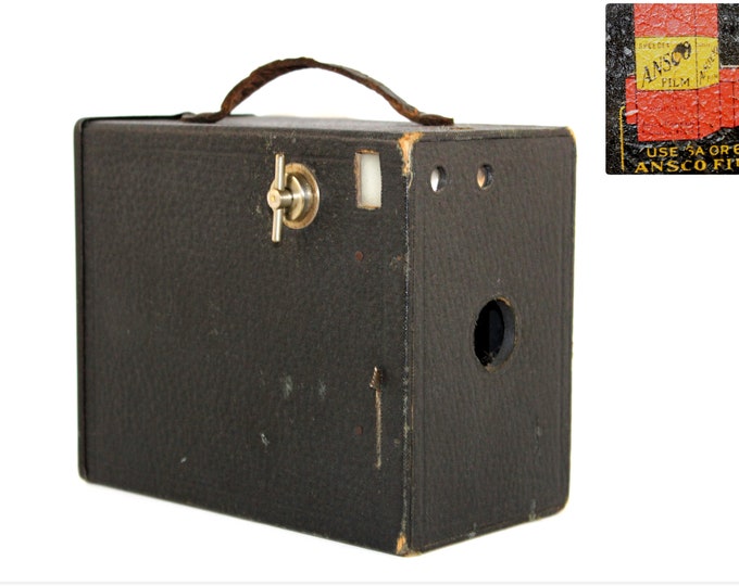 Antique 1925 Ansco Box Camera, Camera Decor