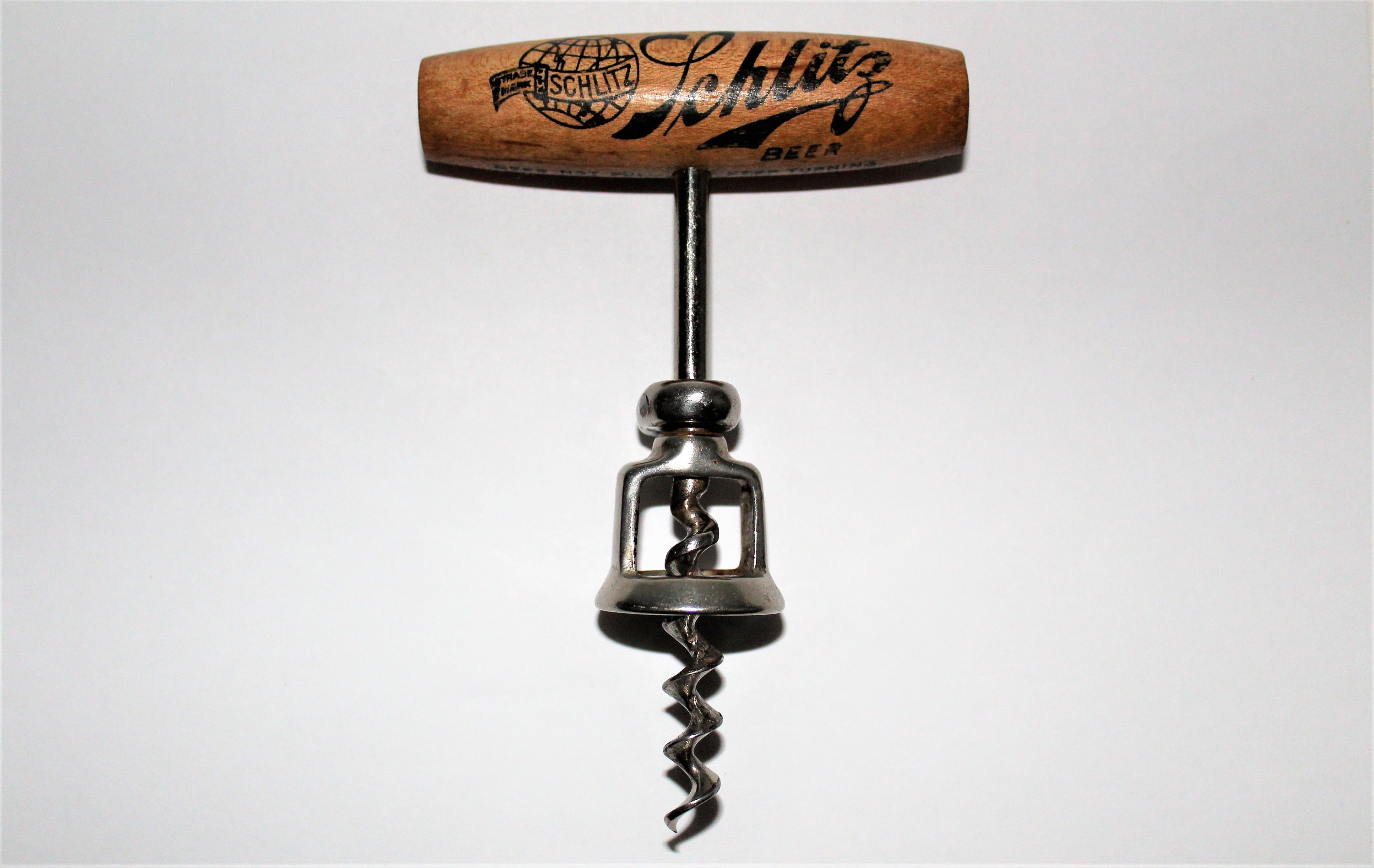 Antique Corkscrew / 1880 Schlitz Beer Corkscrew / Schlitz Brewing Co. Milwaukee USA / Antique