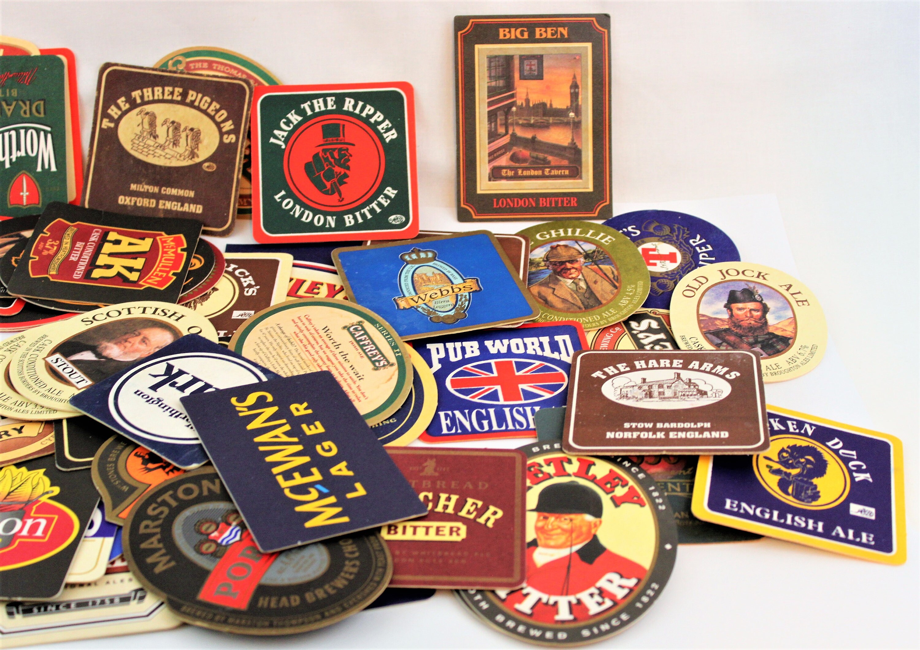 Vintage Set of 57 Beer / Liquor Coasters