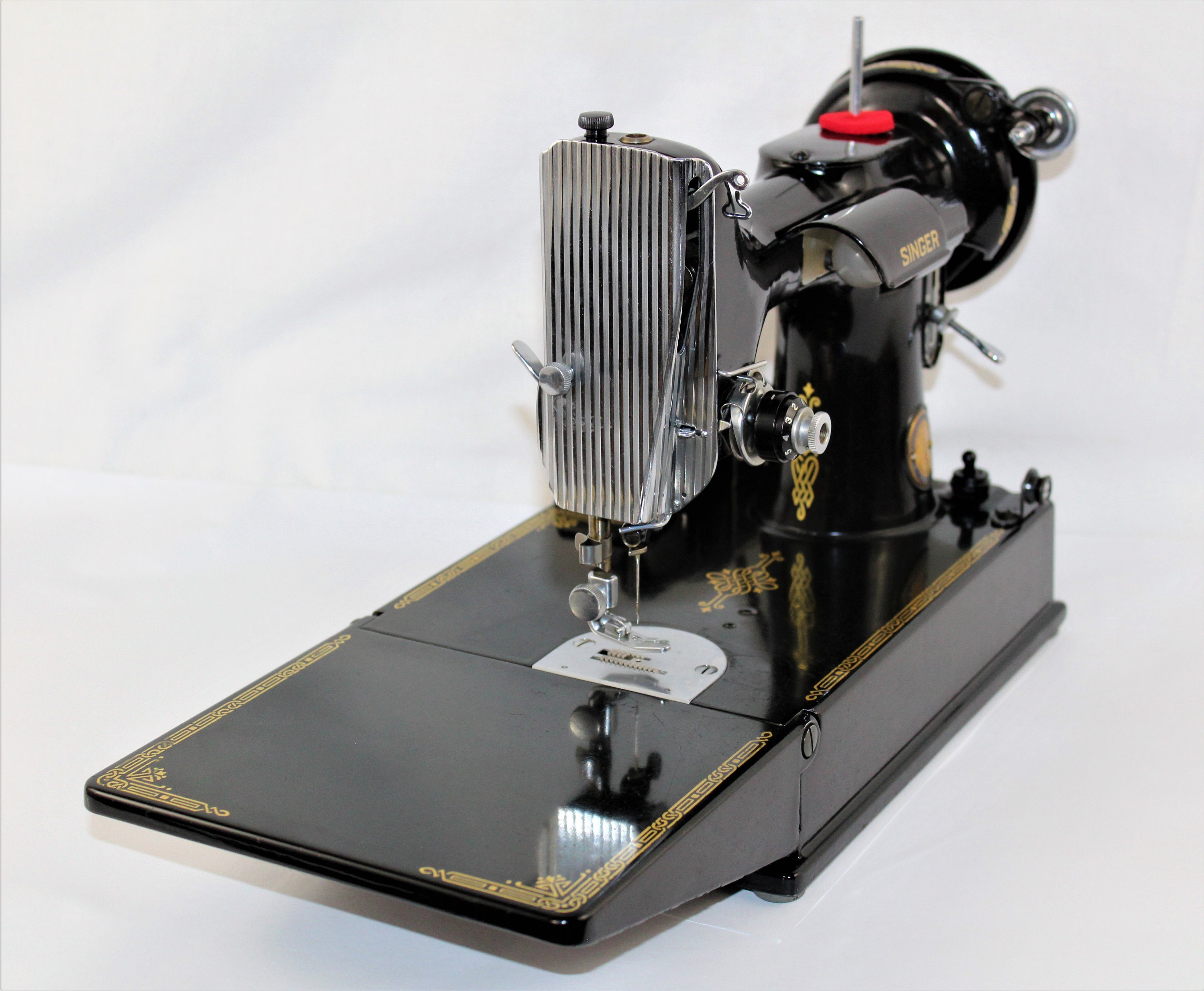 Centennial Singer 221 Featherweight Sewing Machine, Cleaned and Serviced