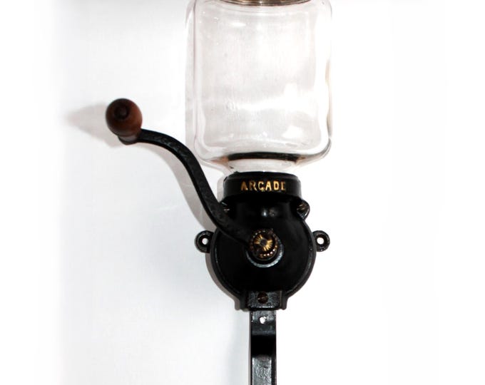 Antique 1900s Arcade Coffee Grinder, Coffee Mill