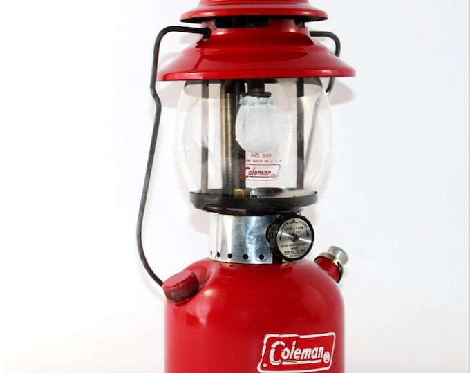 1974 Red Coleman 200A Lantern, Camping Lantern