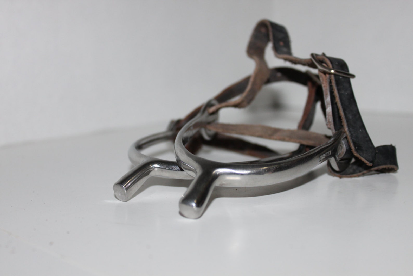 Vintage English Riding spurs Equestrian Spurs with Cow Hide Etsy