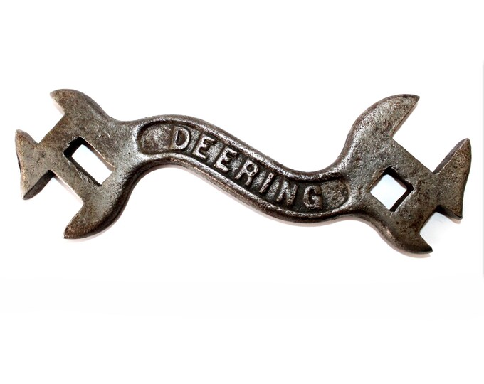 Vintage Deering Tractor Wrench - Antique Farm Tool, Harvester Co. Collectible, Rustic Decor