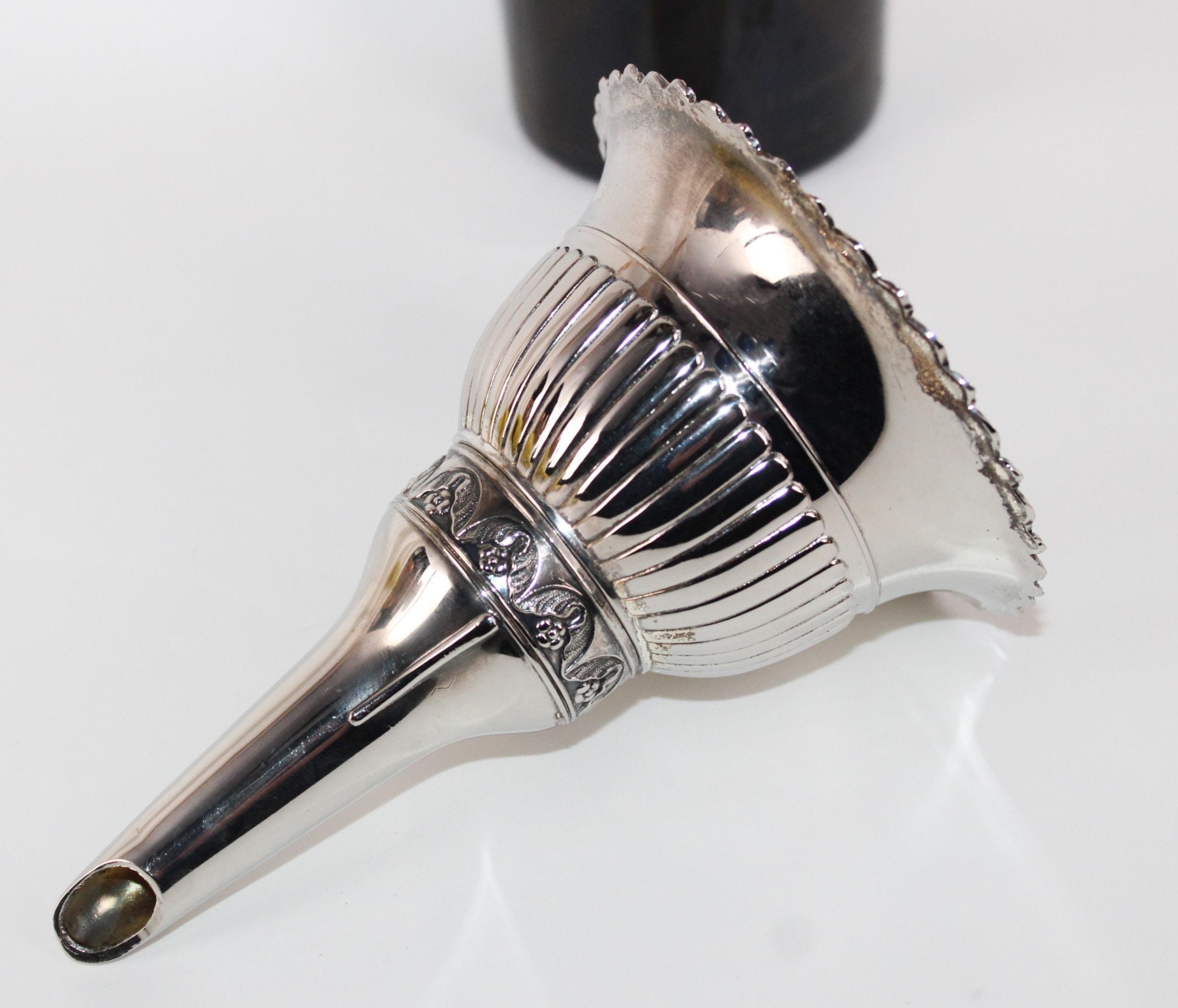 Silver Wine Funnel, Decanting Funnel