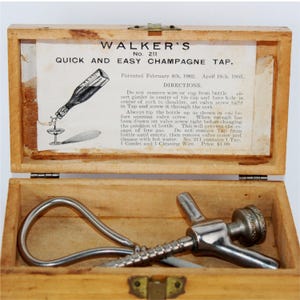 Antique 1904 Walker’s No. 211 Champagne Tap Set