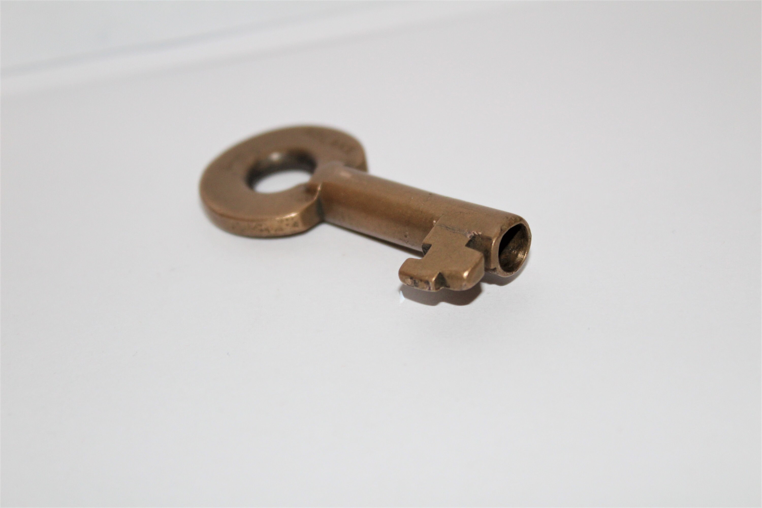 Adlake Brass Barrel Key, C M ST P & P, Chicago, Milwaukee, St. Paul and