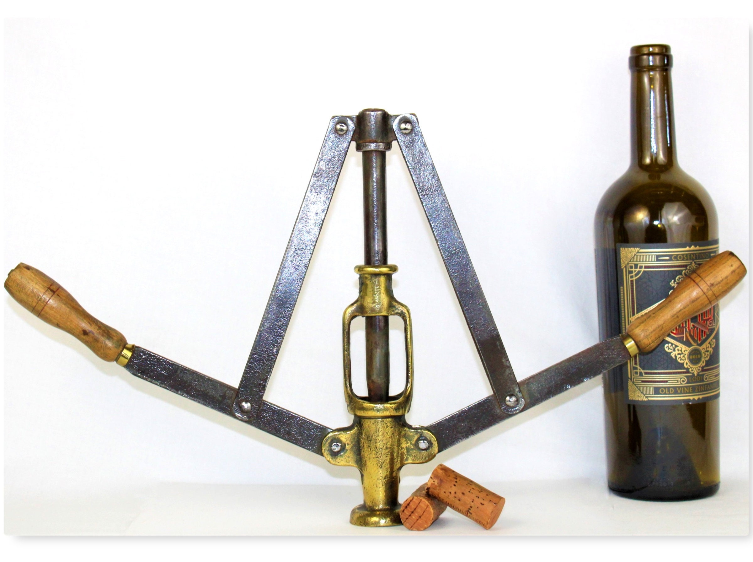 Antique Wine Tool, Handheld Double Lever, Wine Bottle Corker, Wine Making  Tools
