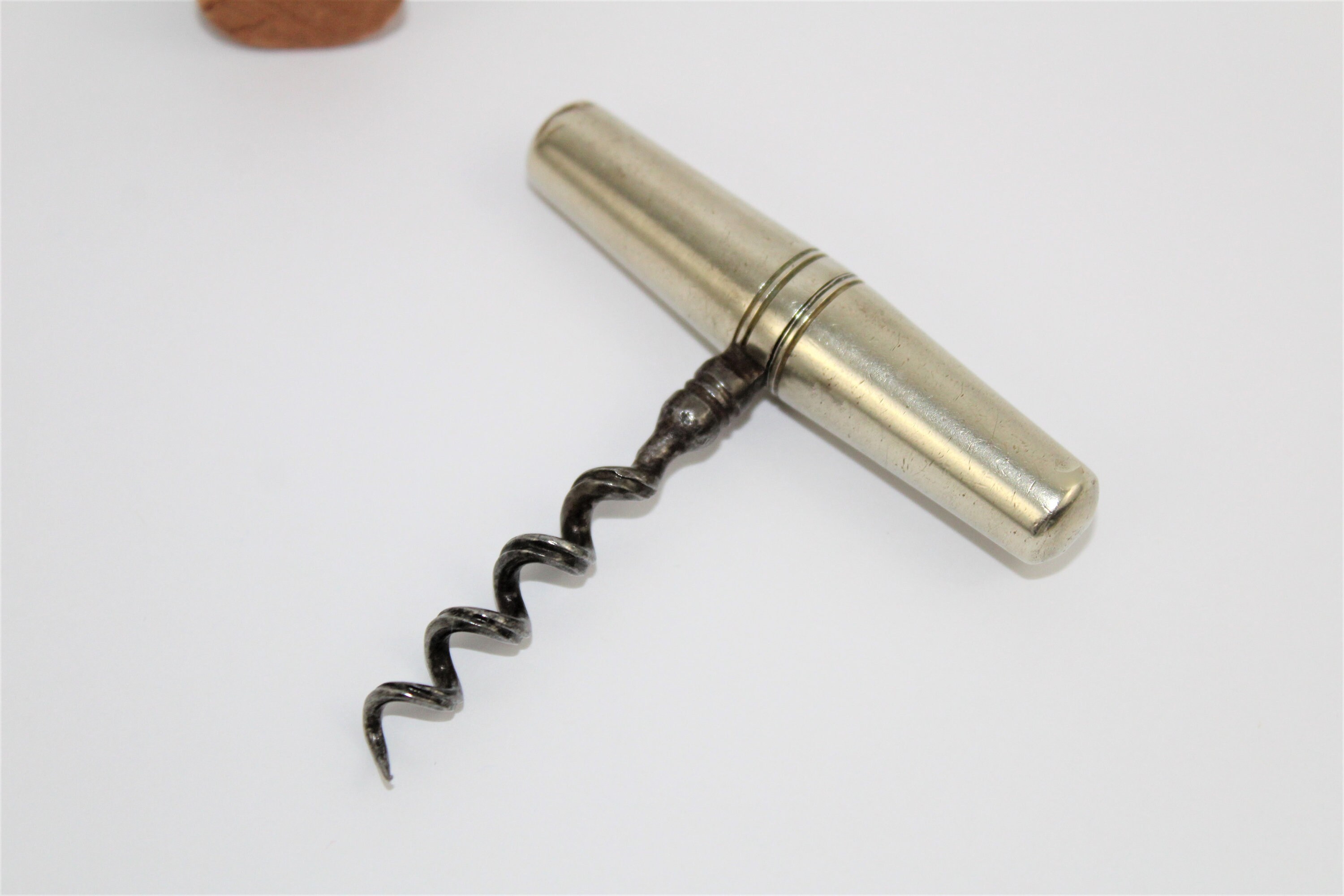 Antique Corkscrew / Travel Corkscrew / Antique Barware / Wine Bottle Opener
