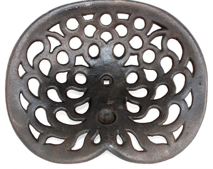 Antique Cast Iron Tractor Seat, Farmhouse Decor