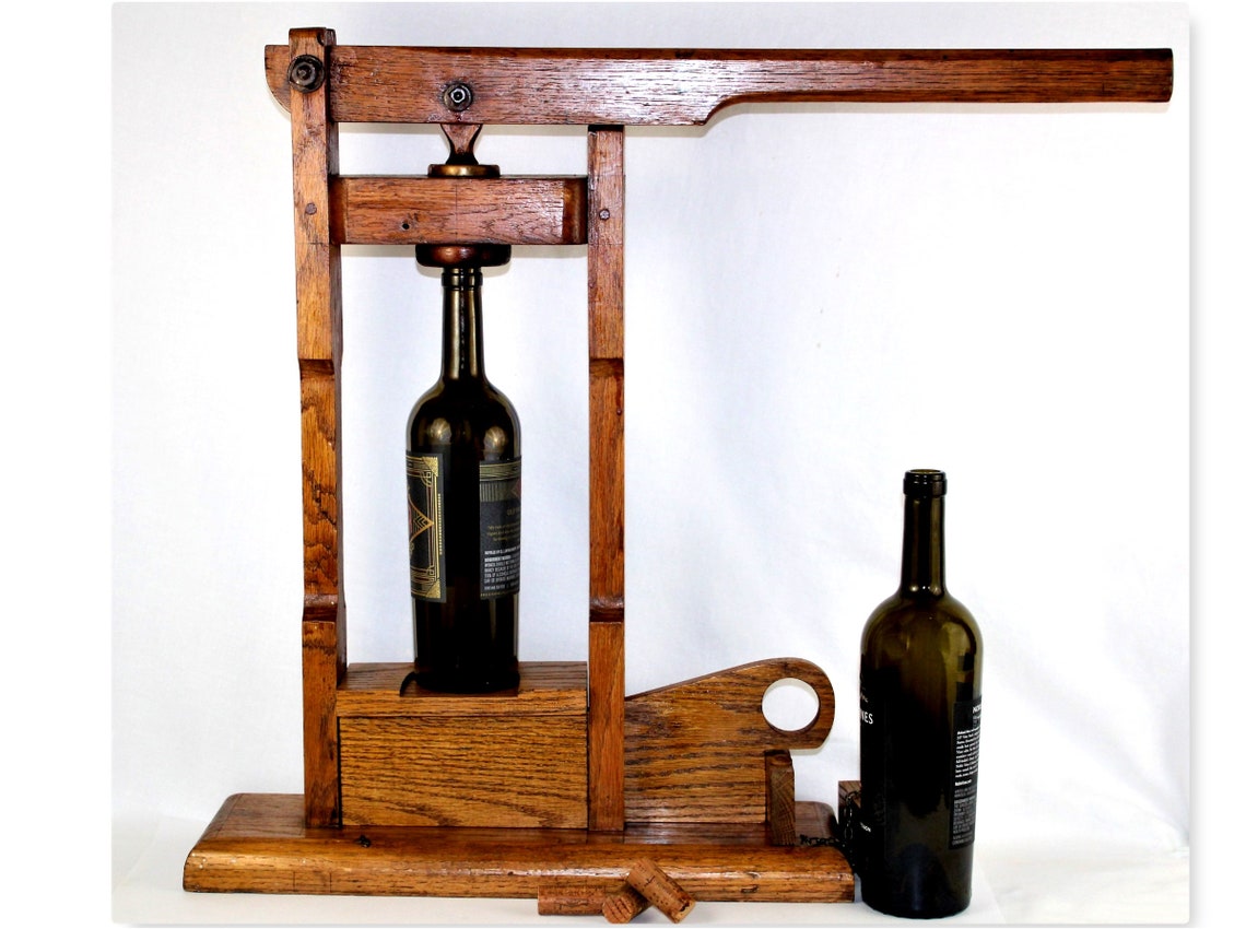 Antique Wine Bottle Corker Cork Inserter Wine Making Tools Etsy