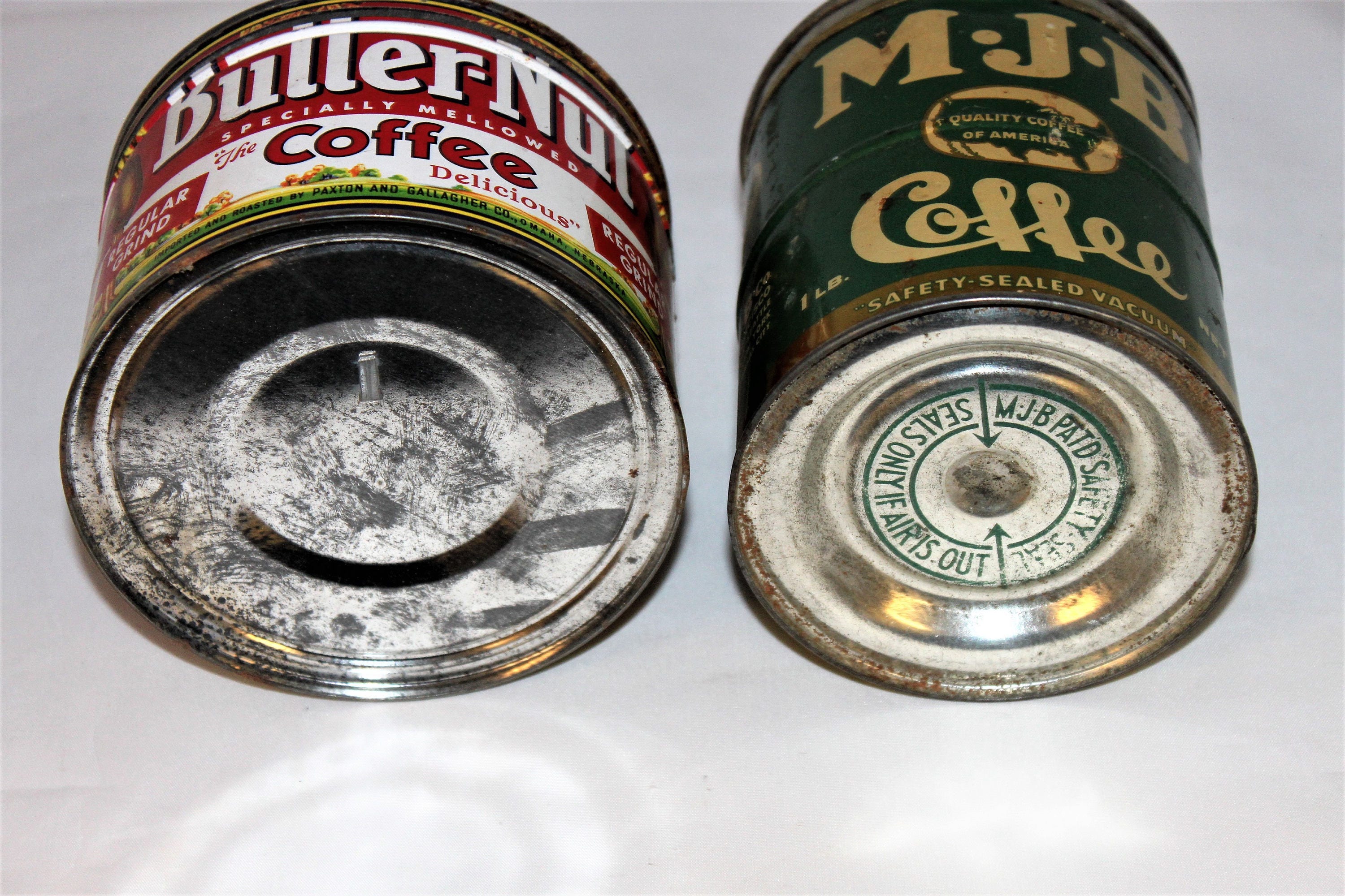 Vintage pair of Coffee Tins