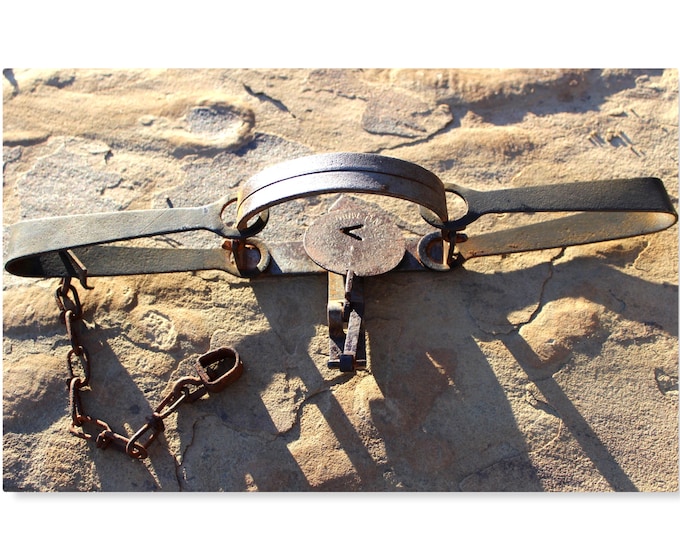 Antique Victor 3 Double Long Spring Animal Trap, Fur Trapper