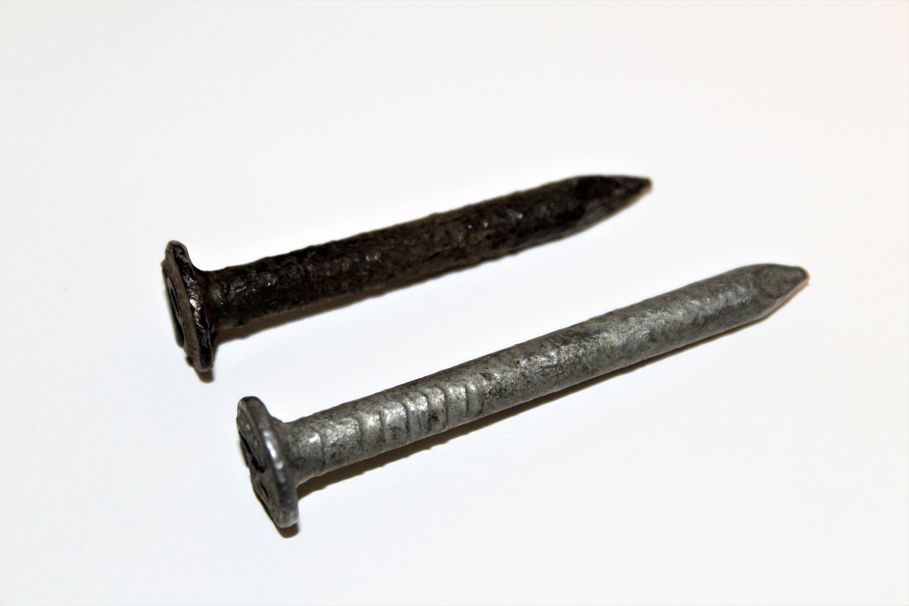 Dated Railroad Nails, 1961 and 1967, Train Tracks, Railroad Memorabilia