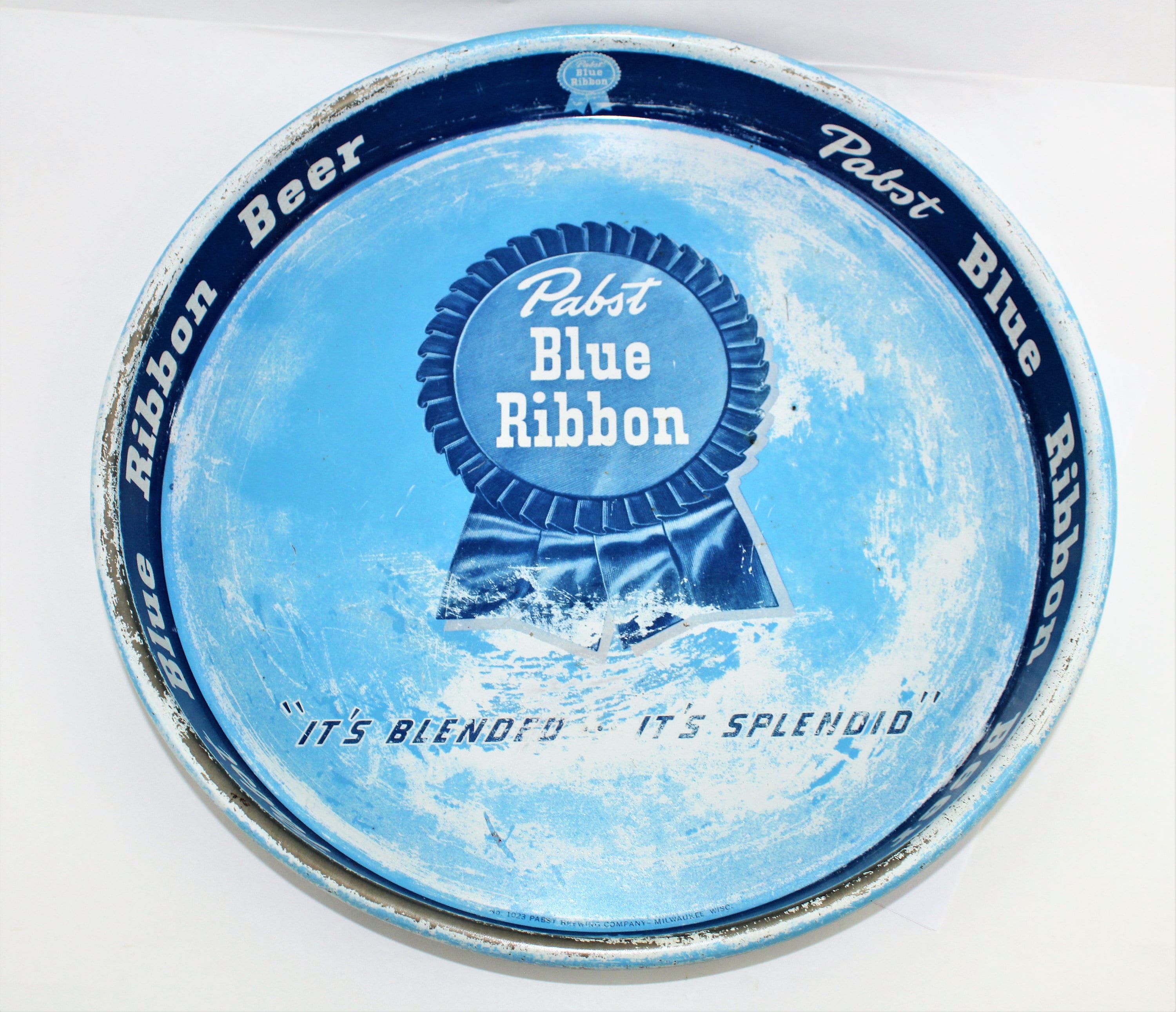 Mid Century Barware / Pabst Blue Ribbon Beer / Bar Tray / Breweriana