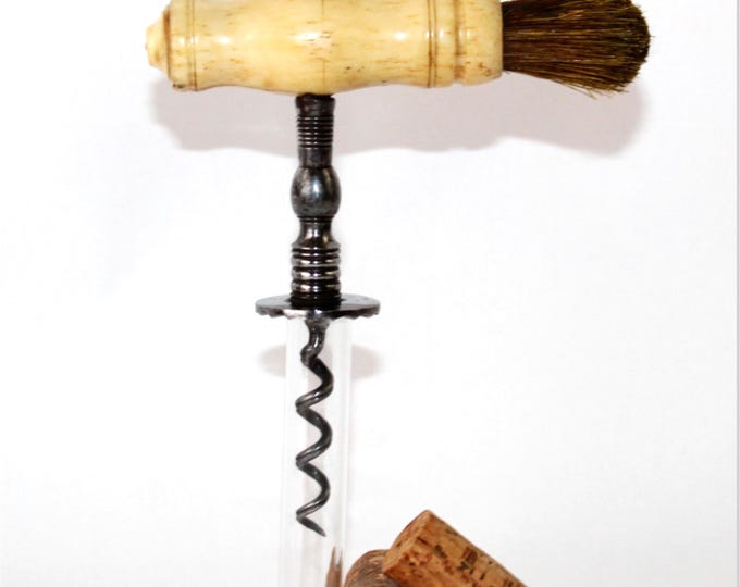 Antique 1850s English Corkscrew, Wine Bottle Opener