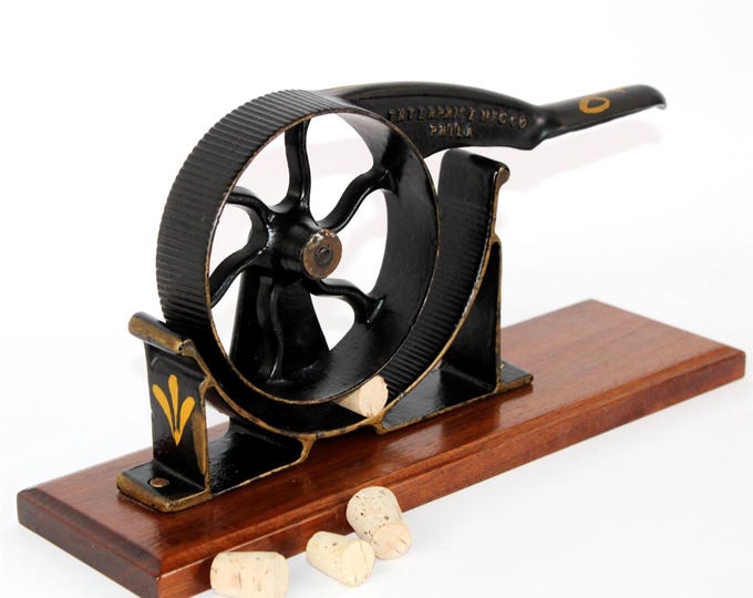 Antique 1867 Enterprise Cork Roller Press No.2, Antique Apothecary