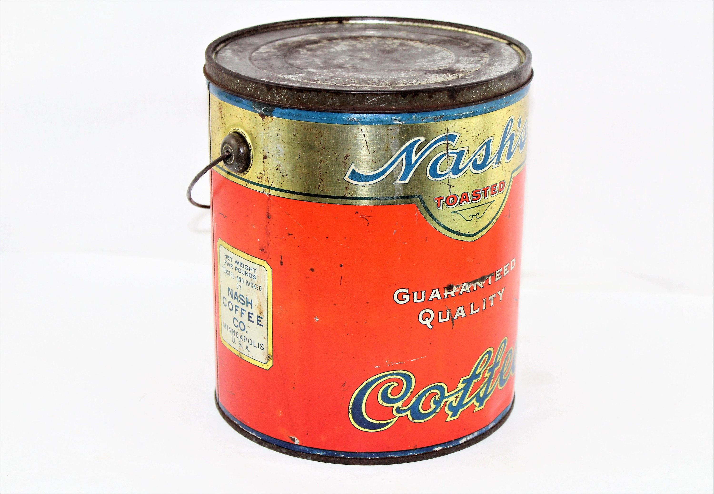 Vintage Yuban & Bliss Coffee Tins circa 1920s-1940s - Sold