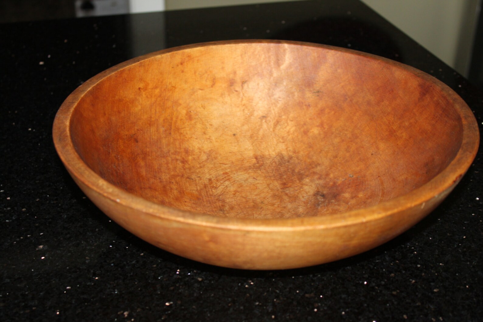 Vintage Large Antique MUNISING Wooden Bowl Solid Maple Dough Etsy