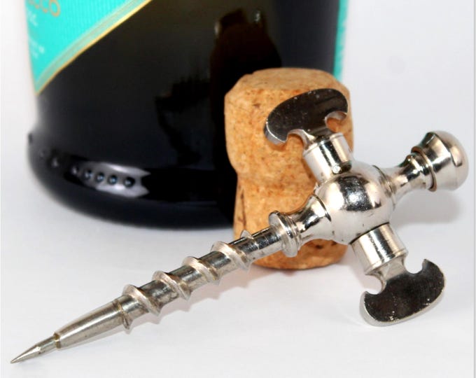 Antique Trocar Champagne Tap, Soda Tap, Double-Bladed Axe