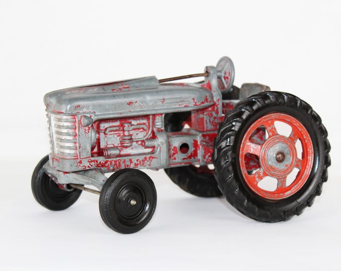 1950s Hubley Tractor, Metal Toy Tractor