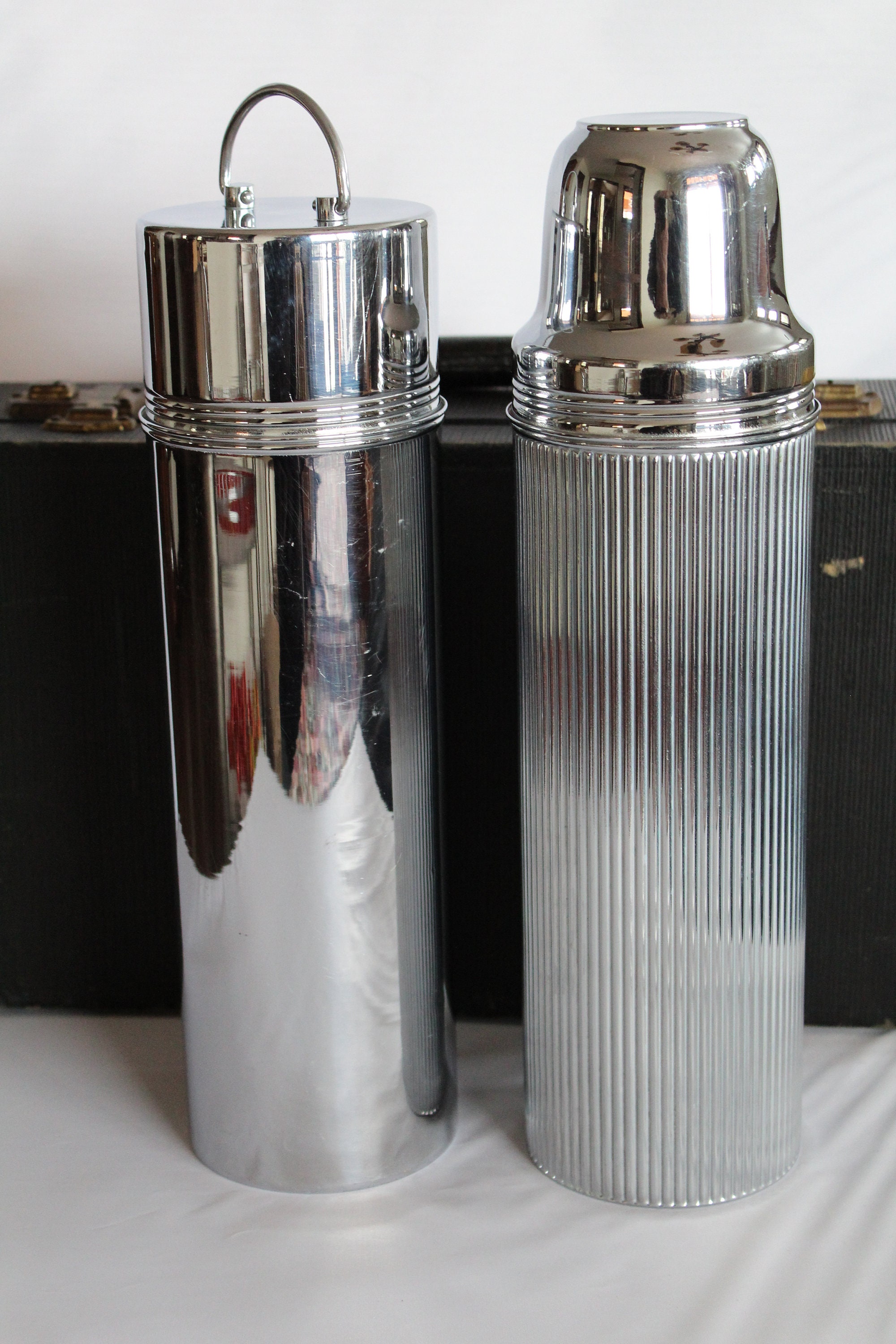 Antique Travel Thermos Set in Case, 1917 Thermos Travel Set