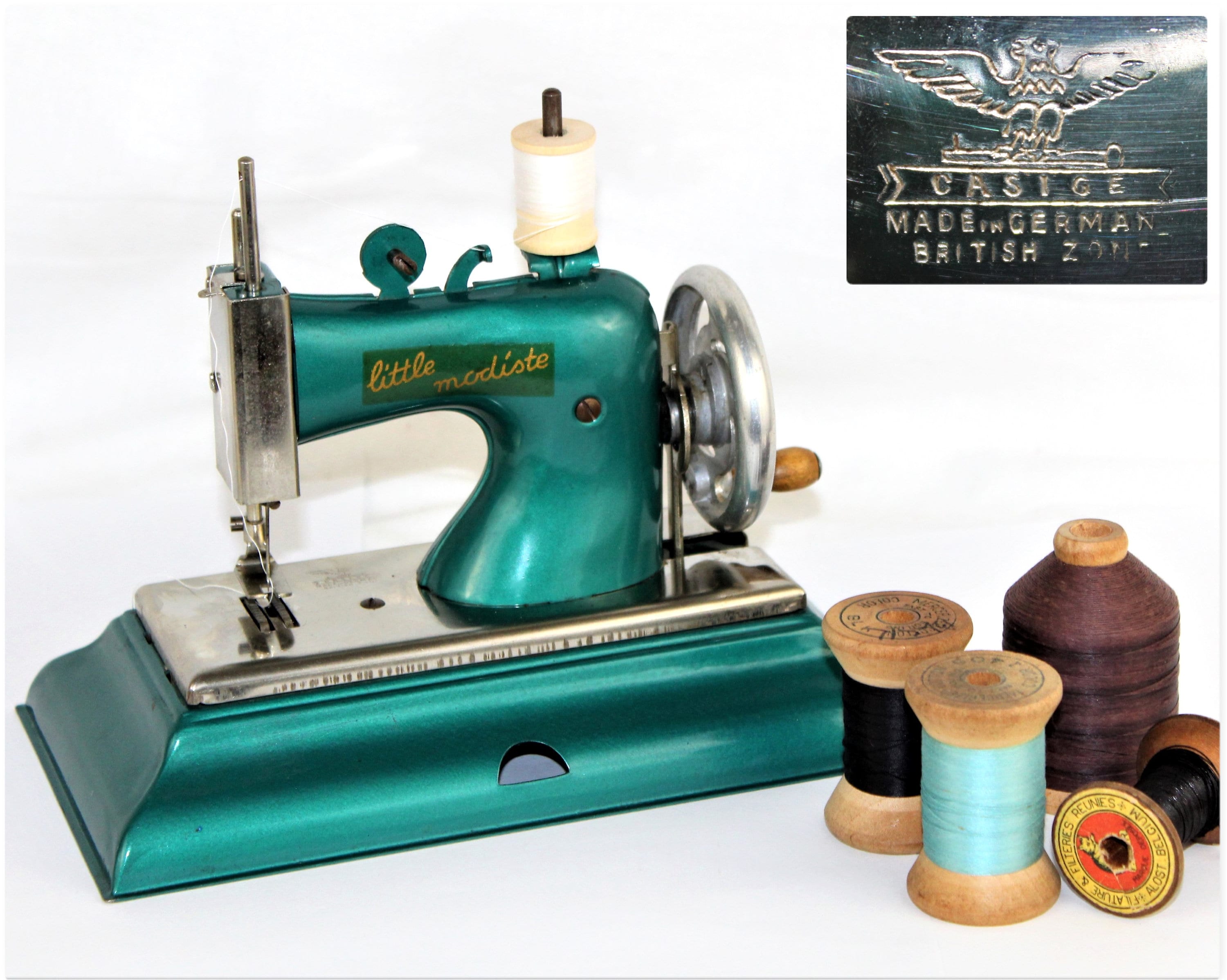 Vintage 1940s German Casige Mini Sewing Machine