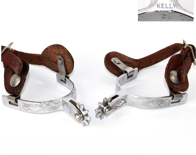 Vintage Pair of Kelly Western Spurs, Women's or Youth Size