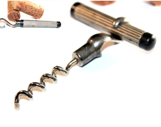 Vintage 1939 Knud Knudsen’s Picnic Style Corkscrew and Bottle Opener, Wine Bottle Opener