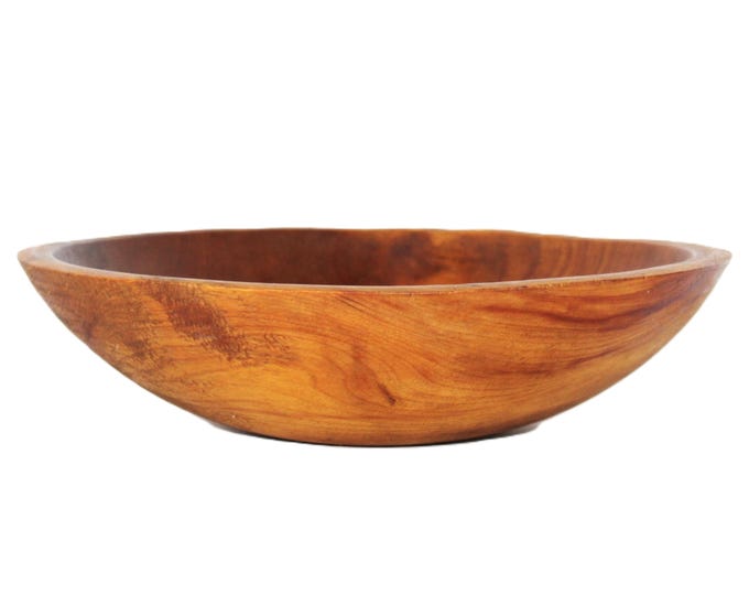 Vintage Wood Dough Bowl, Solid Maple