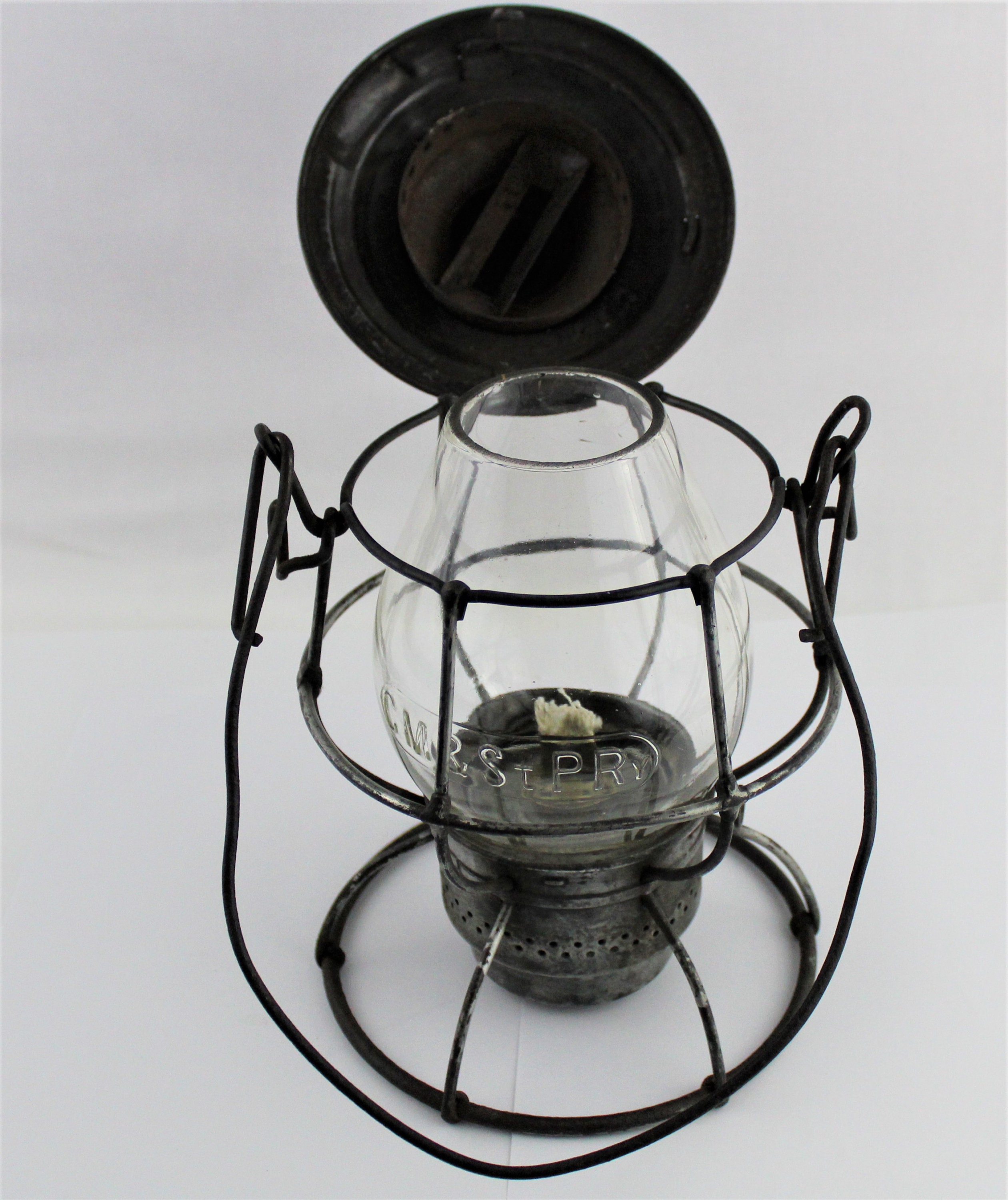 1914 Adlake Reliable Railroad Lantern, Tall Globe Lantern