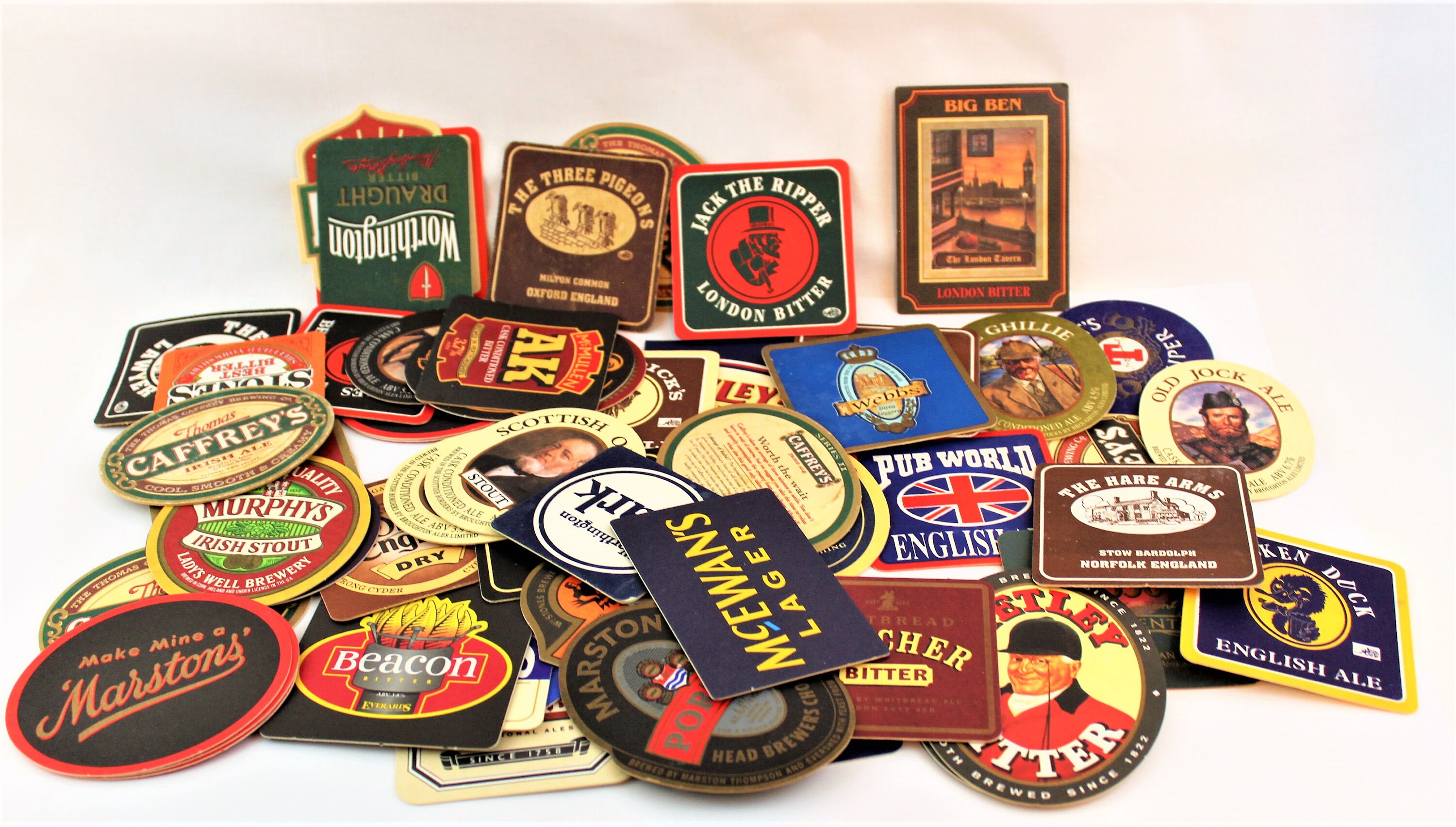 Vintage Set of 57 Beer / Liquor Coasters