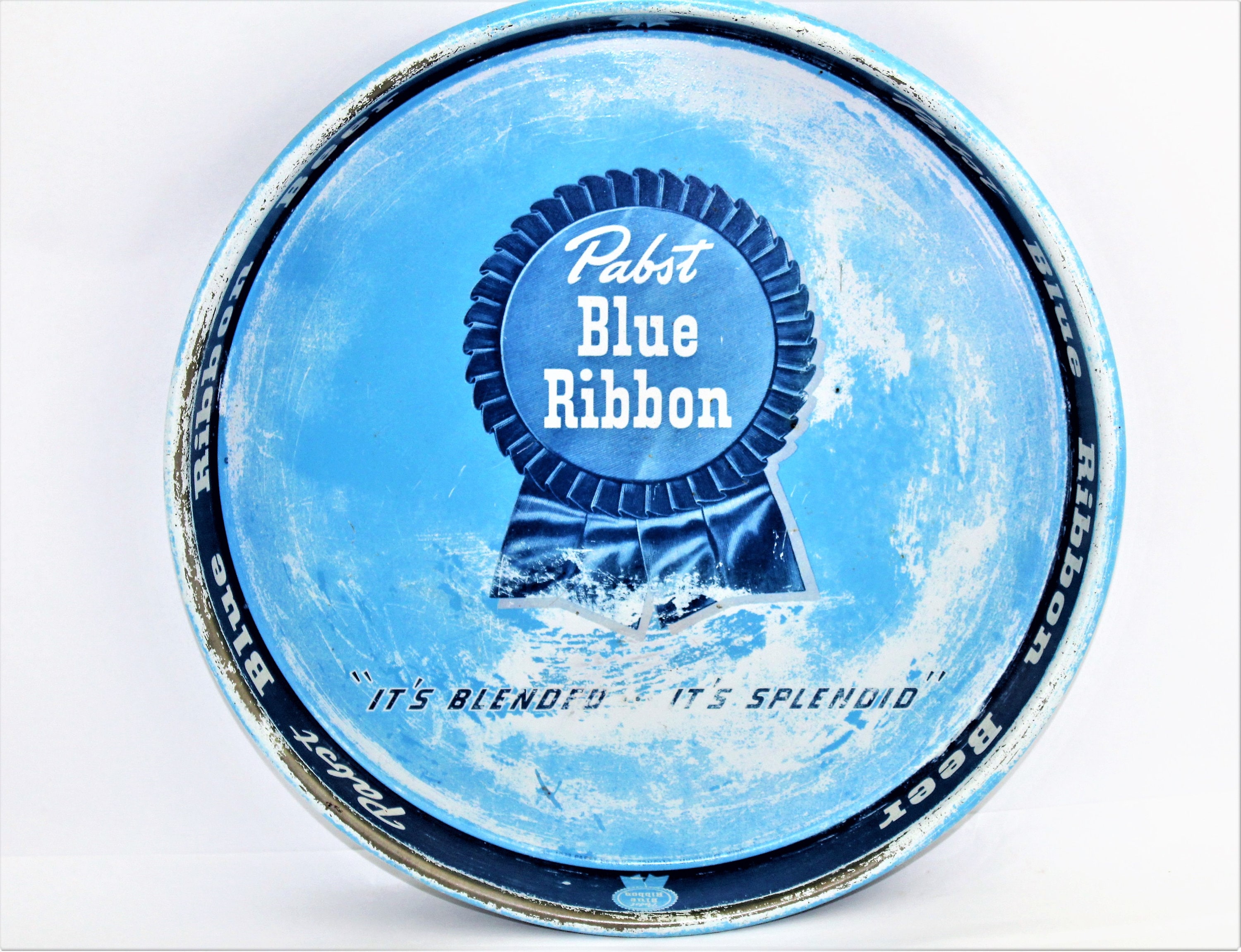 Mid Century Barware / Pabst Blue Ribbon Beer / Bar Tray / Breweriana