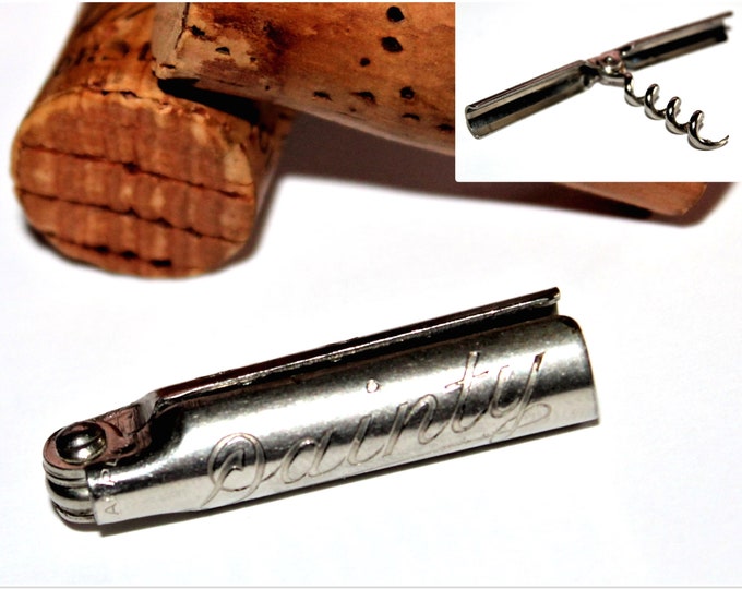 1920s Dainty Folding Corkscrew, Miniature Corkscrew