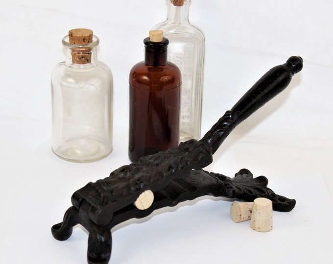 Antique Apothecary Cork Press, Clark No.1, Apothecary Tool