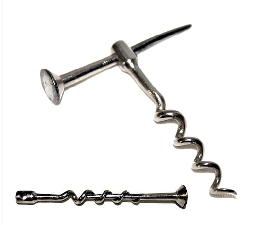 tobacco peg Antique 1800s Peg & Worm Left-handed Corkscrew With Tobacco Pipe Tamper