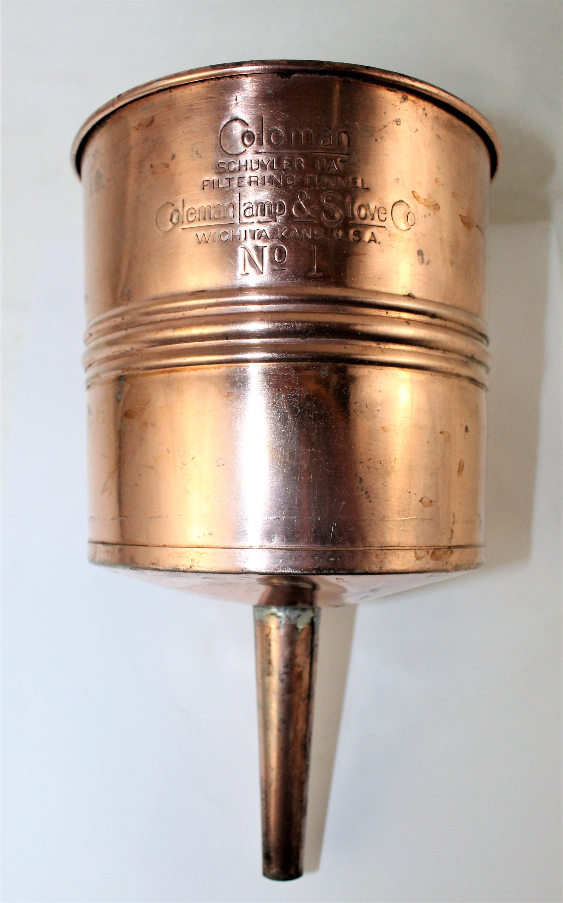 ライト・ランタン Coleman No.0 Copper Funnel Old Coleman Parts > Lanterns > Coleman No. 0 Funnel with Box