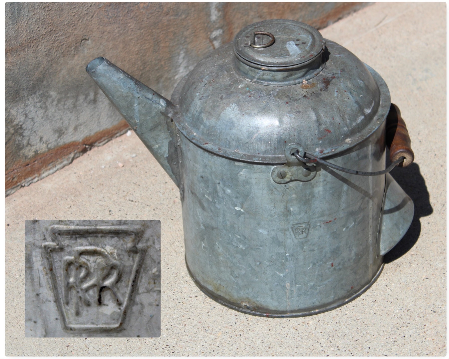 Railroad Memorabilia / Vintage Pennsylvania Railroad / Watering Can