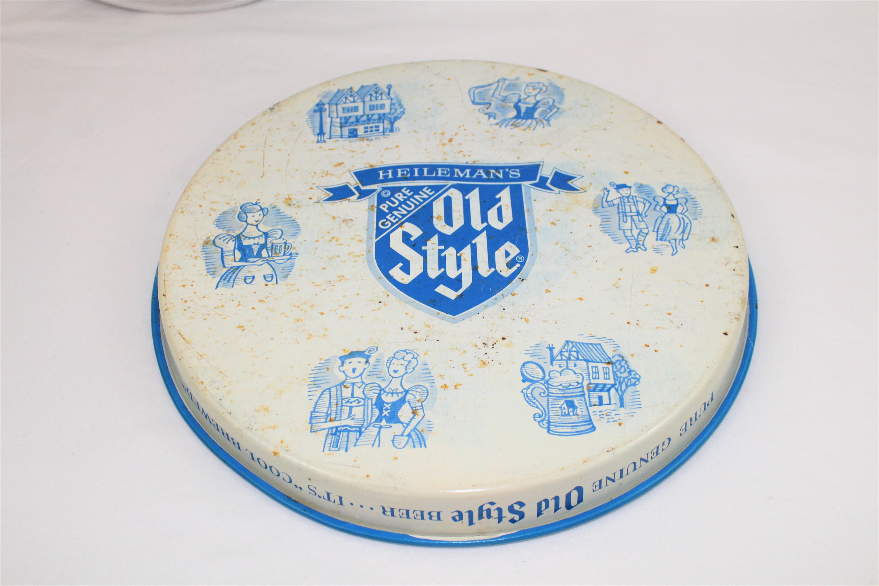 1960s Beer Trays / Heilemans Old Style Beer / Serving Trays / Vintage Breweriana