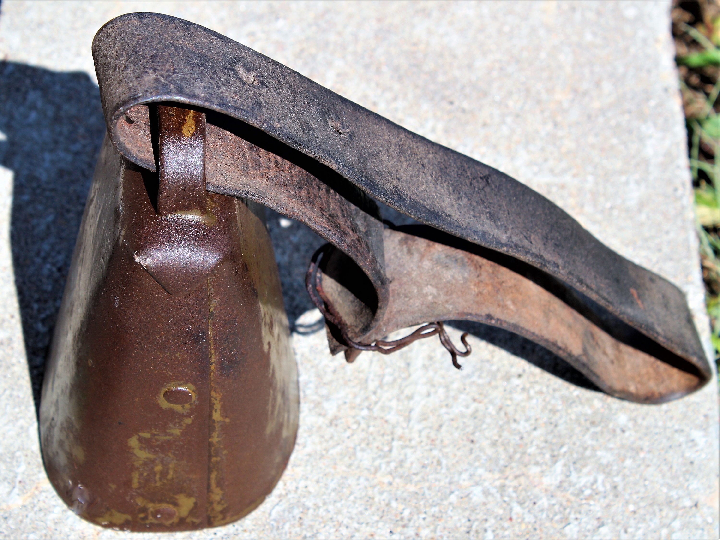 Antique Bell / Large Cow Bell / Country Home Decor