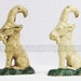 Vintage Pair of 1940s John Wright Painted Cast Iron Goat Bottle Opener
