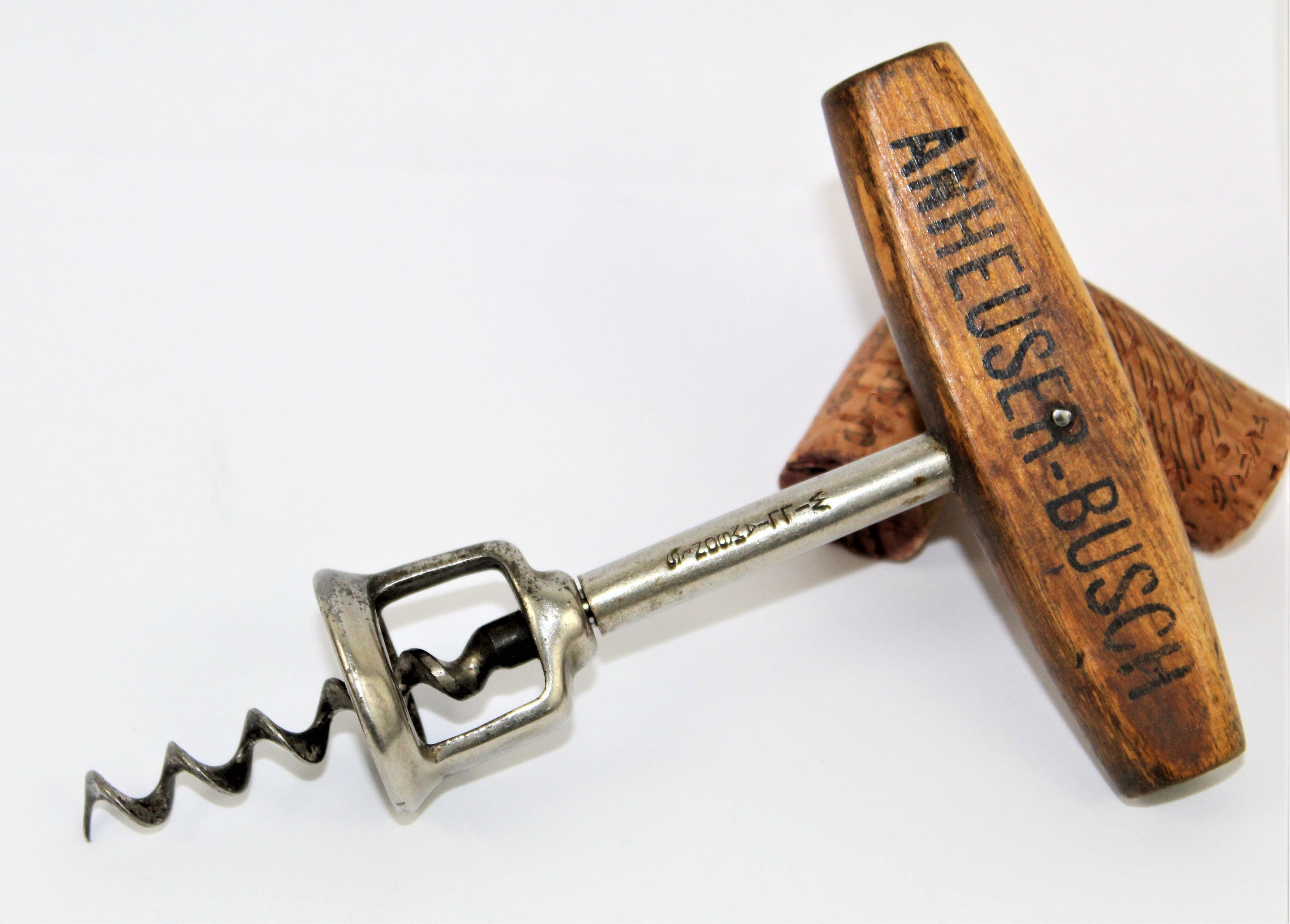 Antique Breweriana, Anheuser Busch Corkscrew, 1800s Breweriana