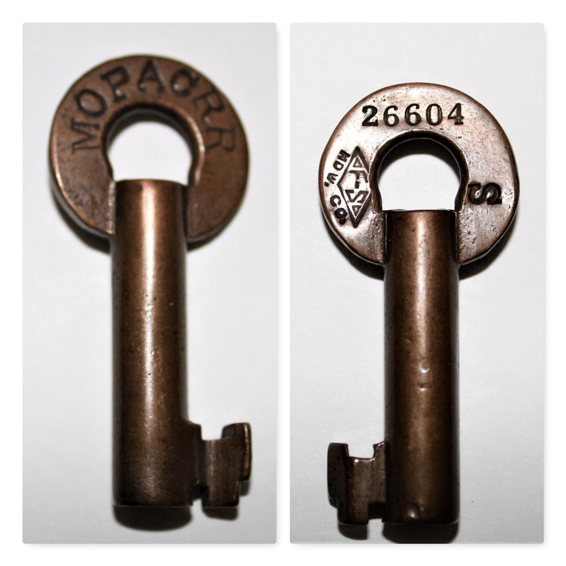 FraimSlaymaker Key for the Missouri Pacific Railroad Hollow Barrel