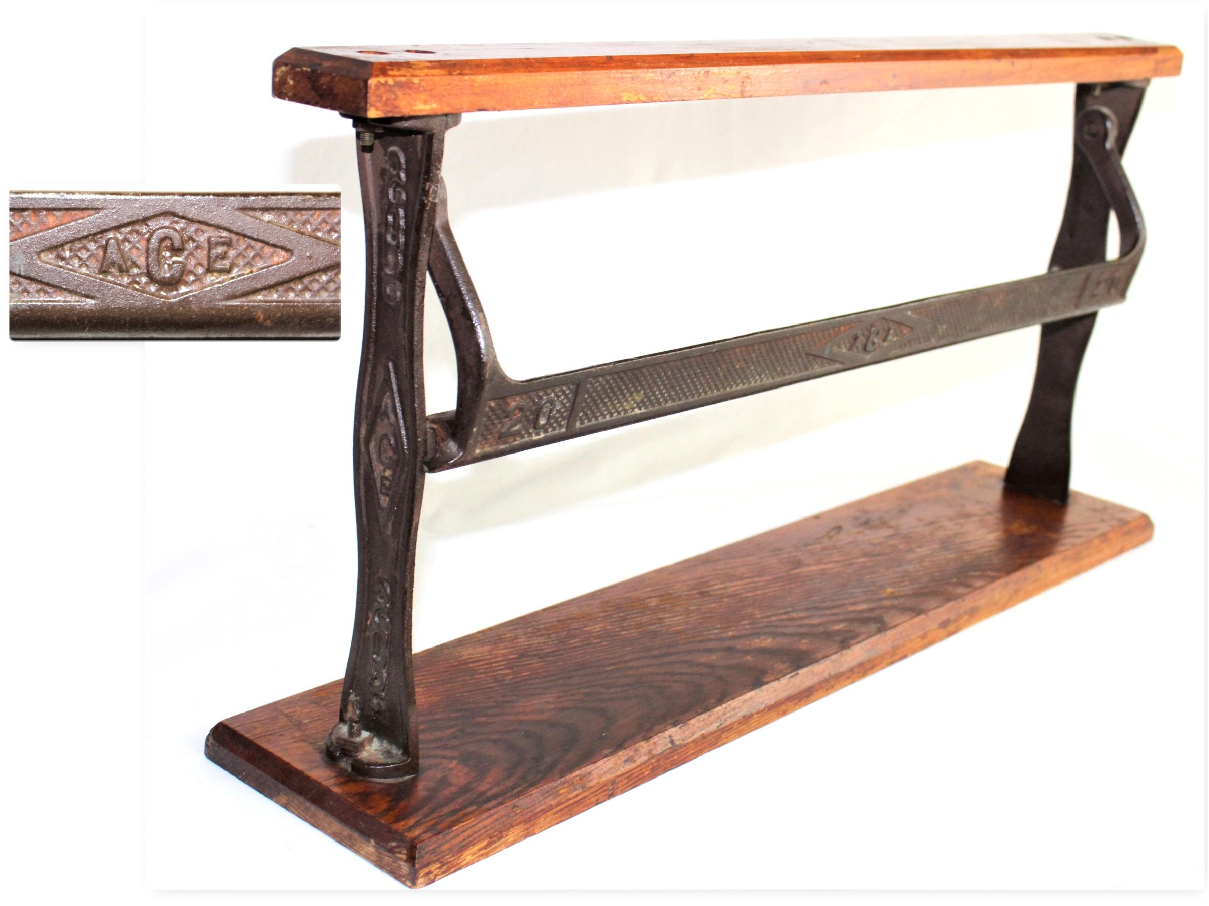 Sold at Auction: Old Wooden and Cast Iron Paper Cutter 9 in. (22.9 cm.)