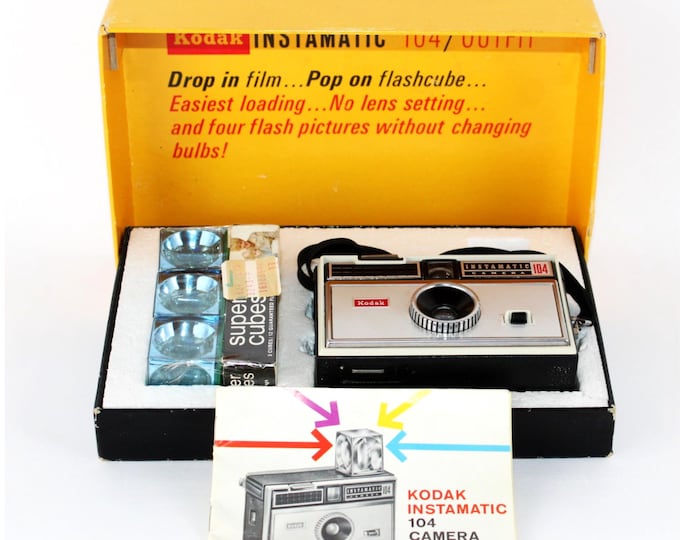 1960s Kodak Instamatic 104 Camera in its Original Box