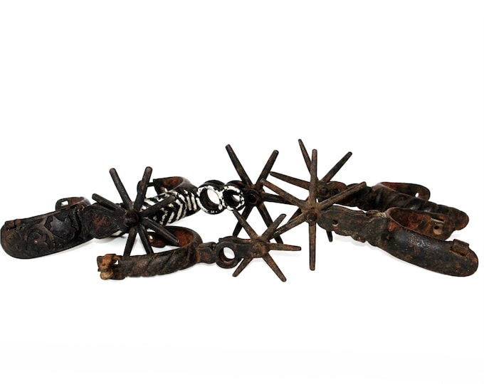 Antique Mexican Charro Spurs, Collection of Western Memorabilia
